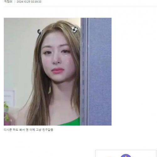 디씨 어떤 갤러리에서 의외로 인기가 많은 아이돌