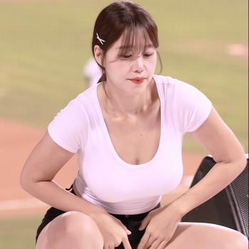 김도아치어리더 카리나 up 5 교차편집 직캠공연 #shorts  #김도아 #치어리더 #에스파 #카리나 #up