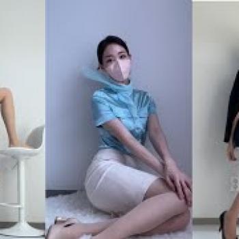 승무원 룩북 / 항공사 유니폼 + 압박스타킹 코디